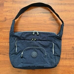 Kipling Europa Crossbody Handbag Navy Blue Shoulder Bag Adjustable Strap Purse
